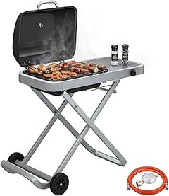 barbacoas de gas con parrilla de hierro fundido