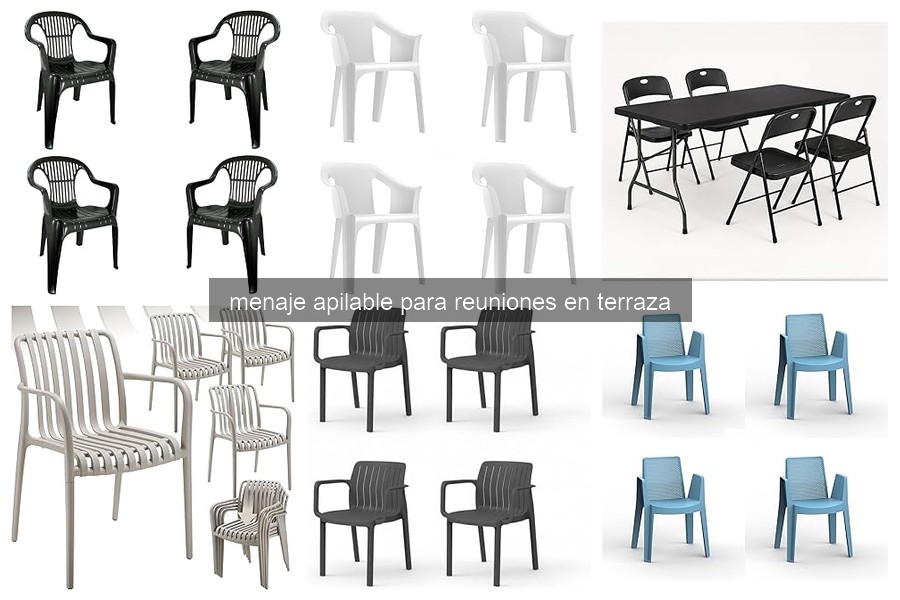 Beneficios del Menaje Apilable para Reuniones en Terraza