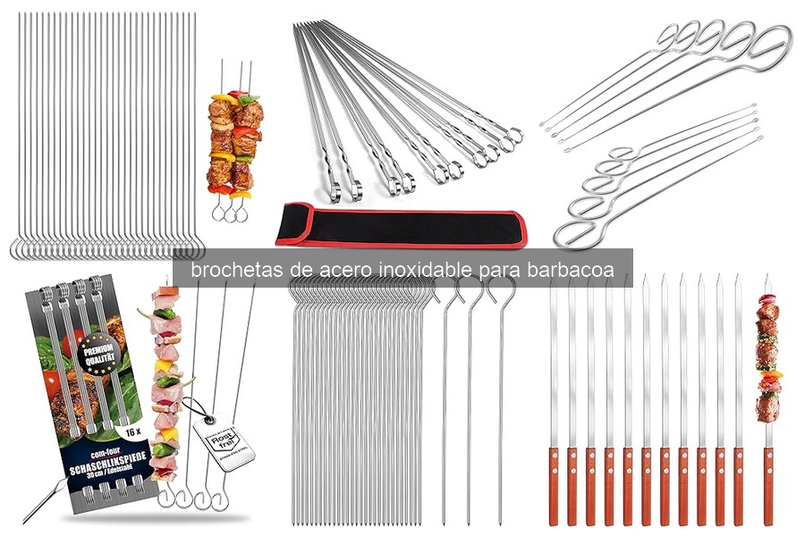 Cómo limpiar brochetas de acero inoxidable para barbacoa