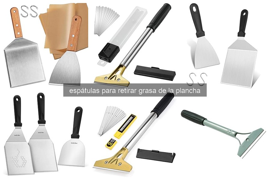 Cómo limpiar una espátula para retirar grasa de la plancha