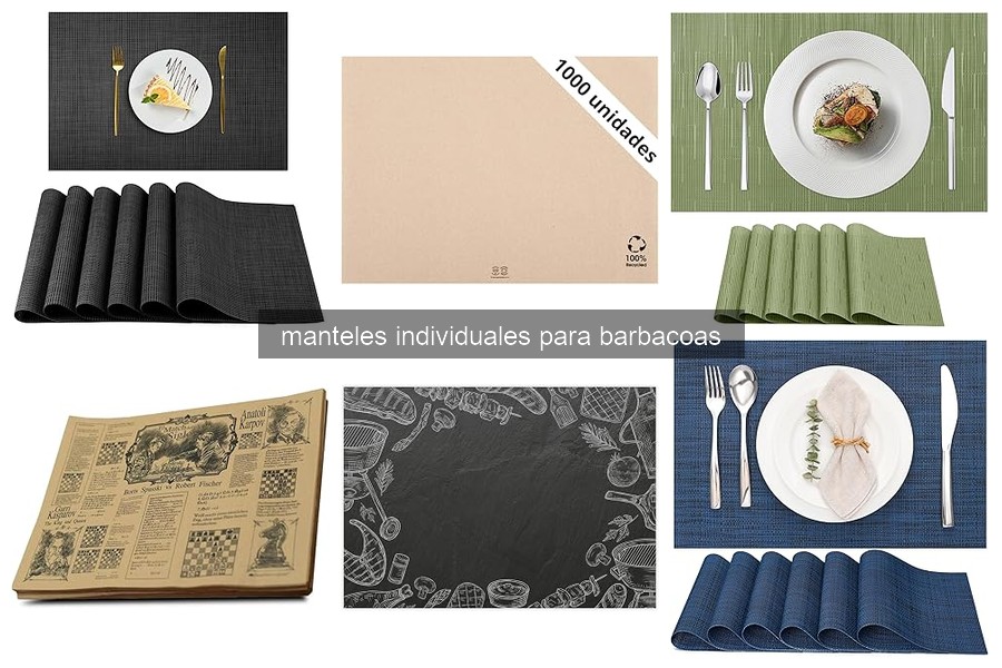 Cómo limpiar y mantener manteles individuales para barbacoas
