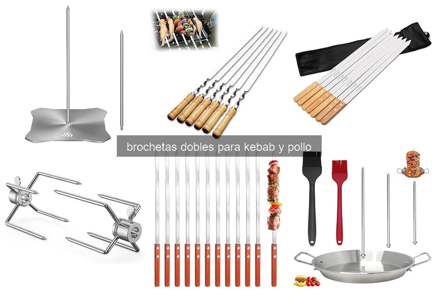 Cómo Utilizar Brochetas Dobles para Kebab y Pollo