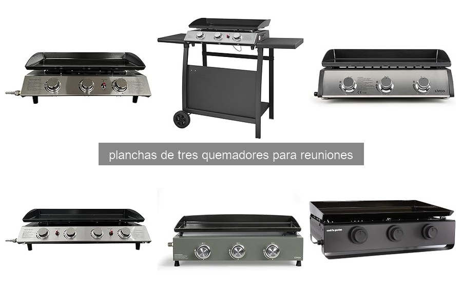 Comparativa de Planchas de Tres Quemadores para Reuniones