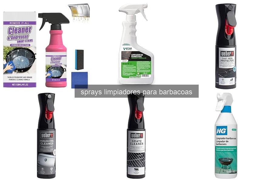 Comparativa de sprays limpiadores para barbacoas en 2026