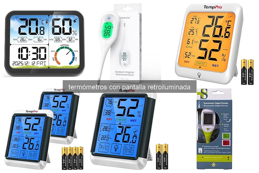 Comparativa de Termómetros con Pantalla Retroiluminada 2026