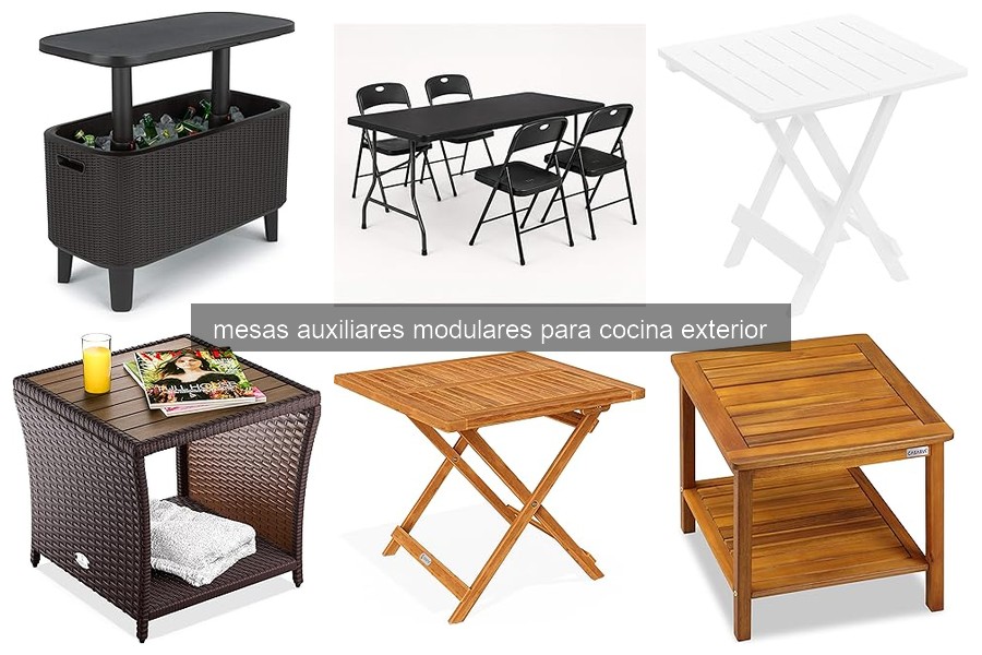 Descubre las mesas auxiliares modulares para cocina exterior