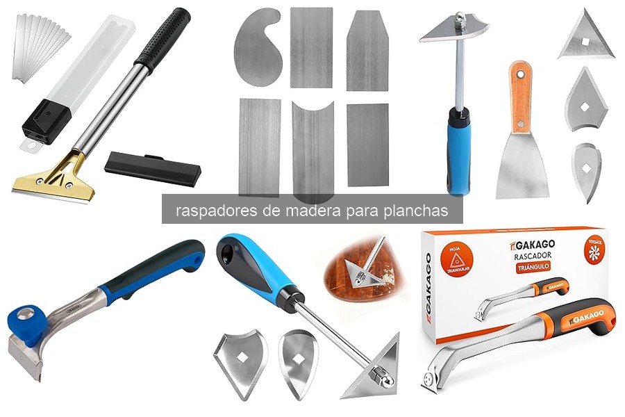 Diferencias entre raspadores de madera y otros materiales
