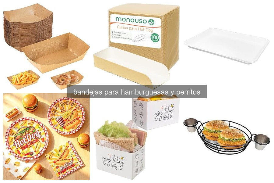 Guía de compra de bandejas para hamburguesas y perritos calientes