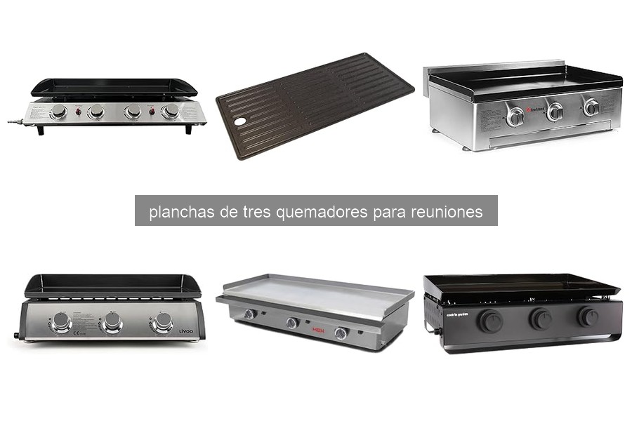 Guía de compra de planchas de tres quemadores para reuniones