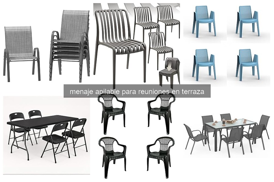 Mejores opciones de menaje apilable para reuniones en terraza