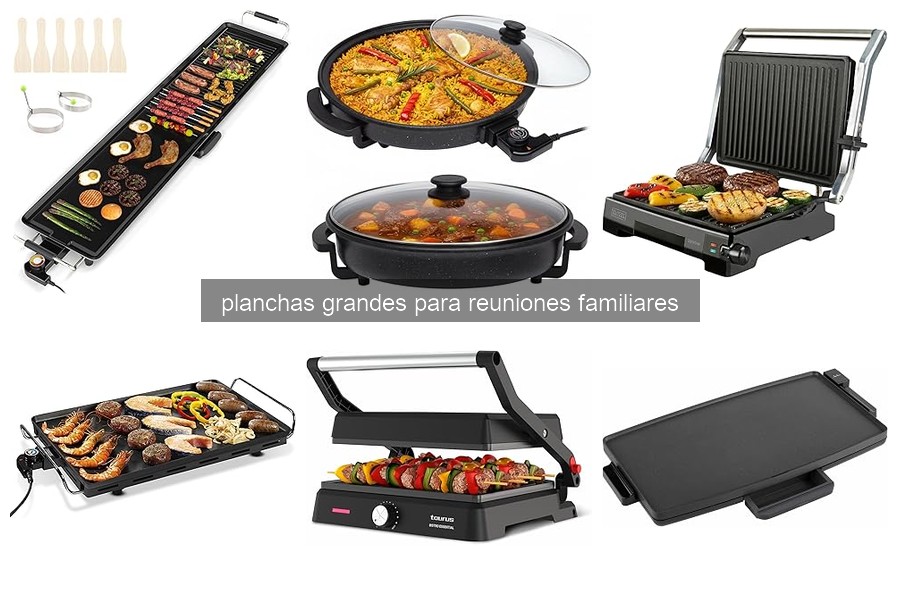 Mejores planchas grandes para reuniones familiares en 2026