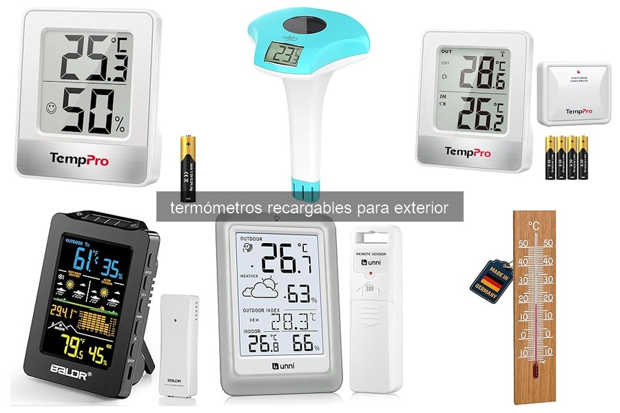 Mejores termómetros recargables para exterior en 2023