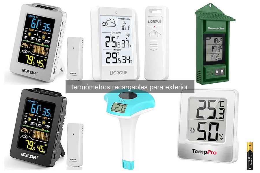 Problemas comunes con termómetros recargables para exterior