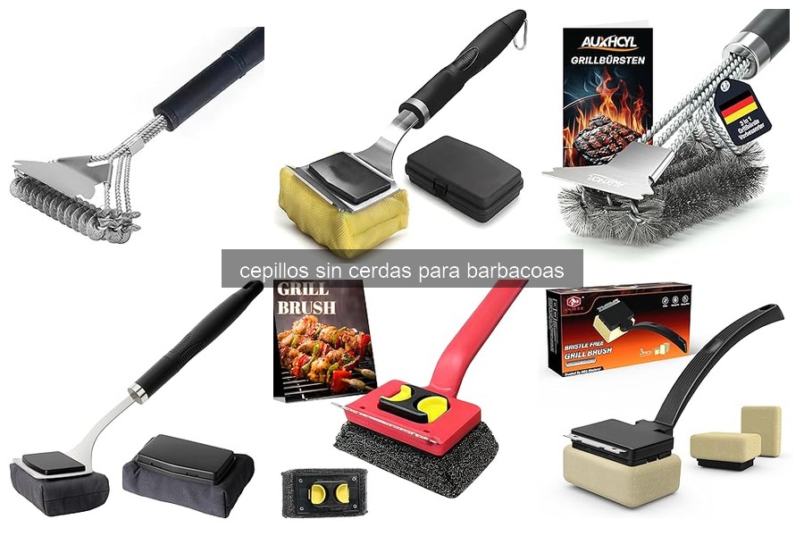 ¿Qué es un cepillo sin cerdas para barbacoas y cómo funciona?
