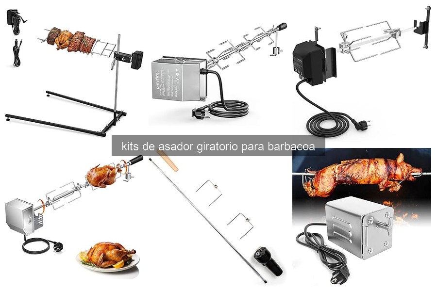 ¿Qué es un kit de asador giratorio para barbacoa?