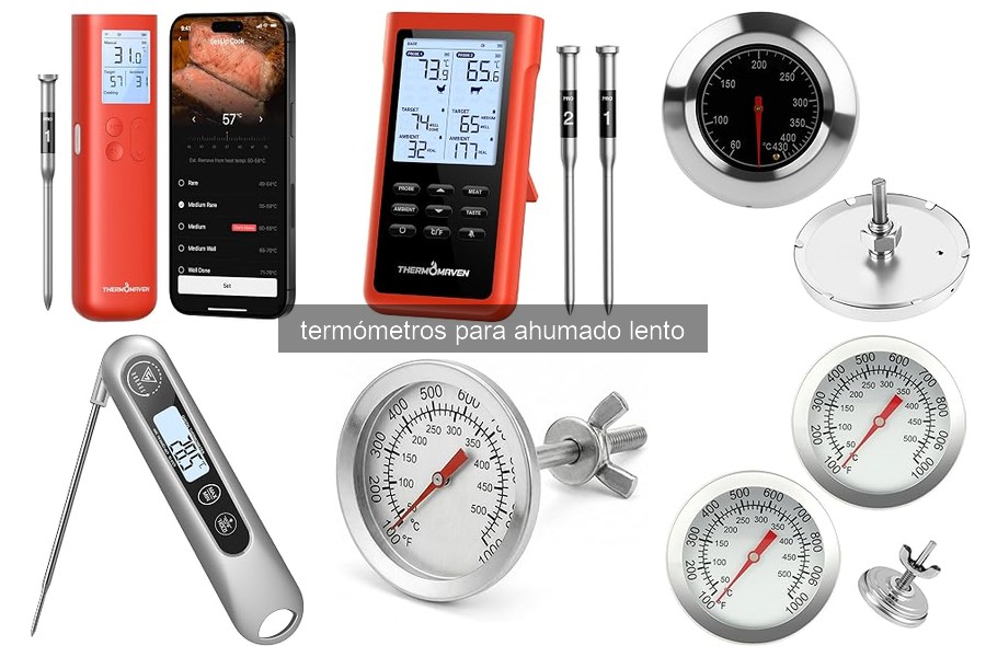 ¿Qué es un termómetro para ahumado lento y cómo funciona?