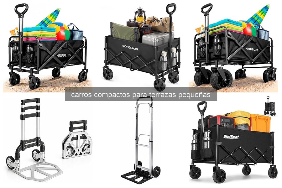 ¿Qué son los carros compactos para terrazas pequeñas?