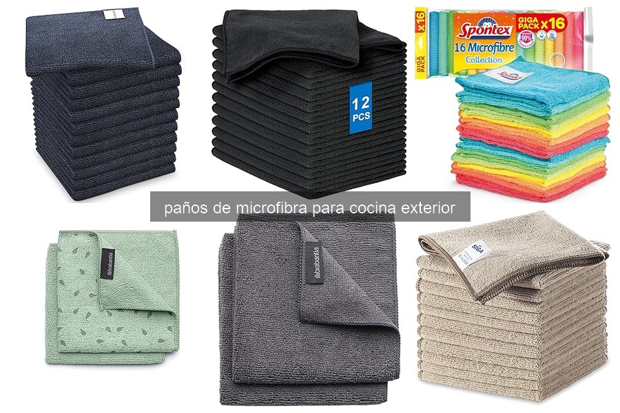 ¿Qué son los paños de microfibra para cocina exterior?